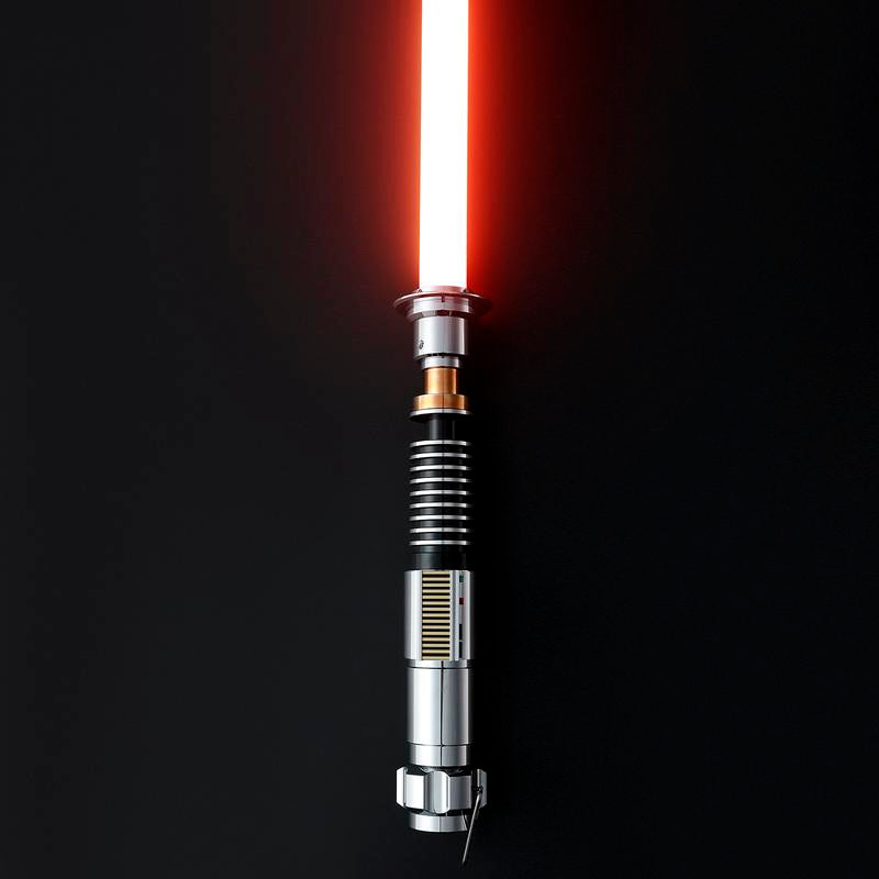 Rechargeable Bluetooth Motion Control Duel Lightsaber with Sound Effects - Epic Luke Skywalker Orange Role Play Toy for Adults and Collectors