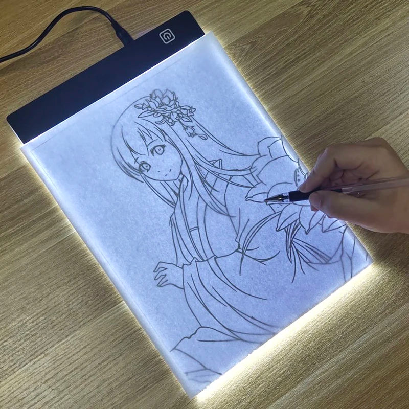 Dimmable LED Drawing Pad - Adjustable Light Animation & Painting Notepad for Kids - Perfect Educational Gift!