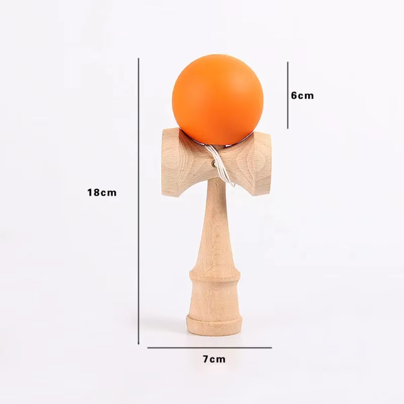 Painted Wood Kendama Toy - Enhance Eye-Hand Coordination with Fun Outdoor Juggling Game for All Ages