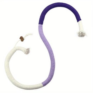 Cotton Cat Chew Toy - Interactive Catnip Rope for Teeth Cleaning and Nibbling Fun!