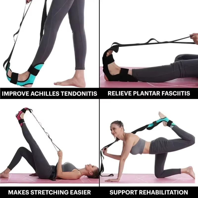 Ultimate Yoga Leg Stretching Band for Enhanced Flexibility & Foot Care - Ideal for Rehabilitation and Plantar Fasciitis Relief