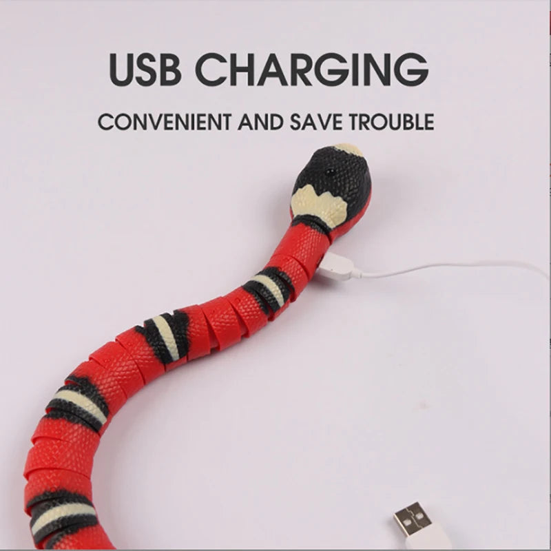 Interactive Smart Sensing Cat Snake Toy - USB Charging Automatic Play for Engaging Pet Fun