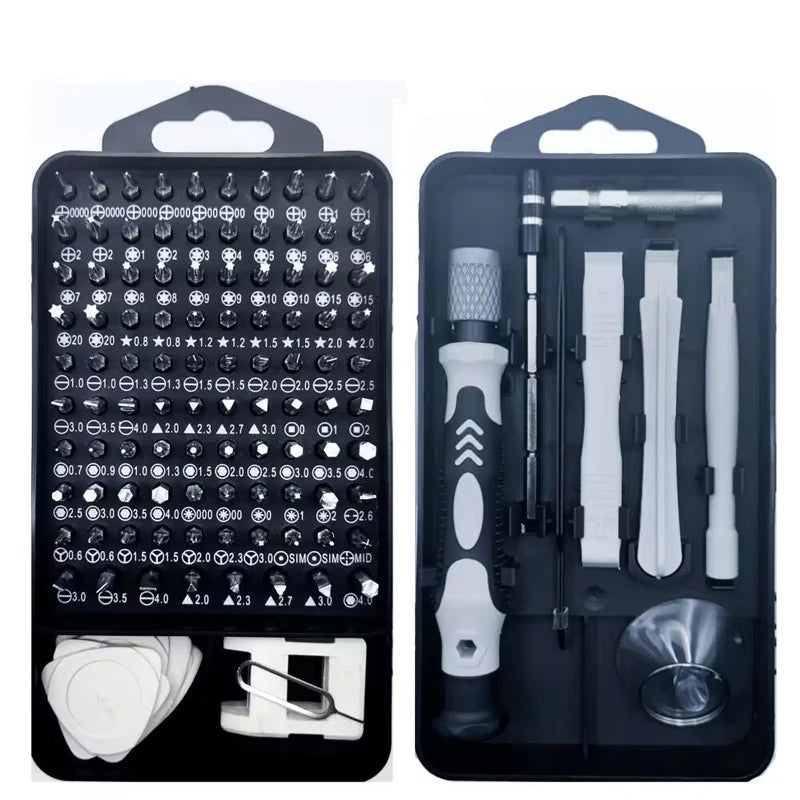 Ultimate 115-in-1 Precision Magnetic Screwdriver Set for Computer, Mobile Phone & Equipment Repair - Essential Hand Tool Kit