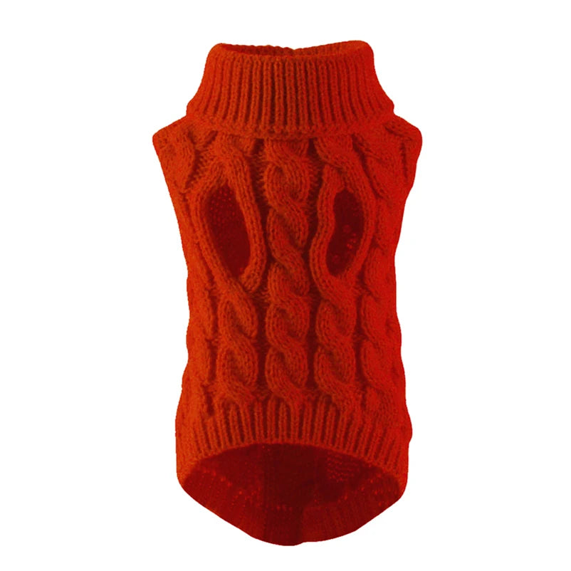 Cozy Winter Turtleneck Sweater for Small Dogs & Cats - Soft Vest for Chihuahuas, Yorkies & Teddy Jackets