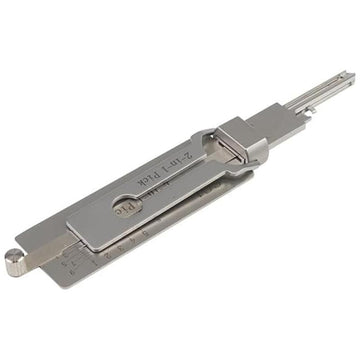 SS001 Professional Stainless Steel Key Decoder & Precision Lock Pick Tool Set - Versatile O-Ring Maintenance Kit with Gear Wrench for Automotive Repair