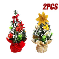 Adorable 3PCS Mini Christmas Tree Set - Perfect Desktop Decorations & Kids' Gifts for a Festive Window Display