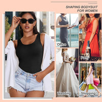 Ultimate Waist Trainer Bodysuit for Women - Tummy Control Seamless Shapewear, Butt Lifter Full Body Shaper in Black, White & Brown - High-Waist Girdle for All-Day Comfort