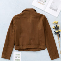 Trendy Suede Zip-Up Jacket for Ultimate Style and Comfort