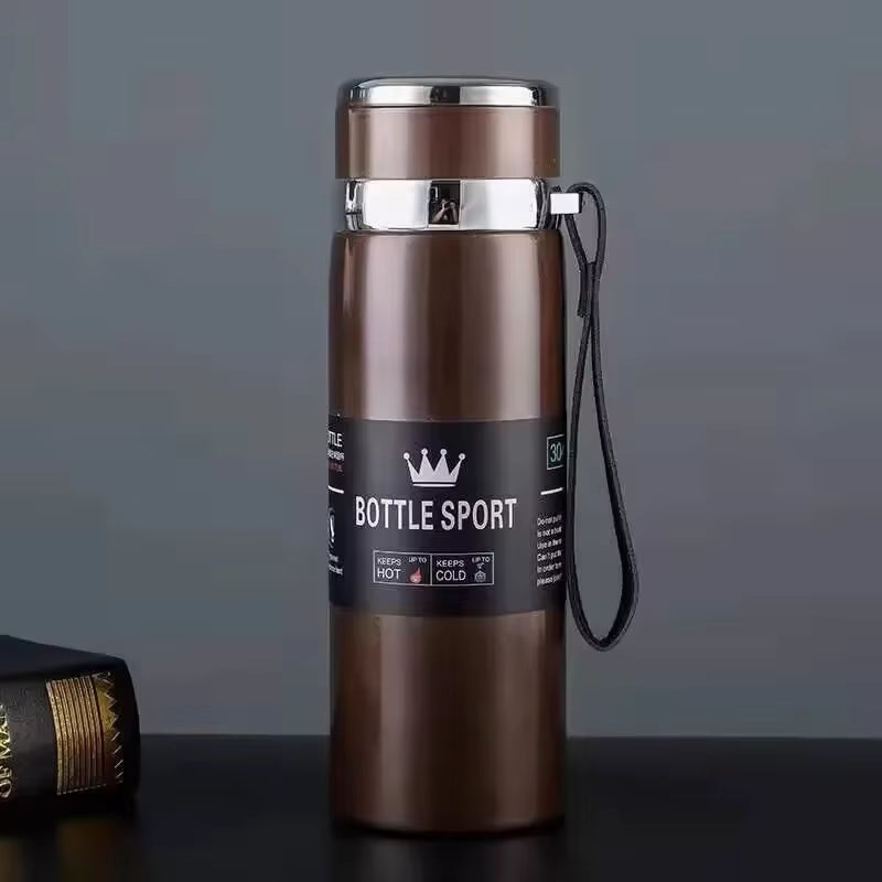 Premium Stainless Steel Thermal Water Bottle - Keeps Drinks Hot or Cold Perfect for Coffee & Tea - Ideal Gift Vacuum Flask