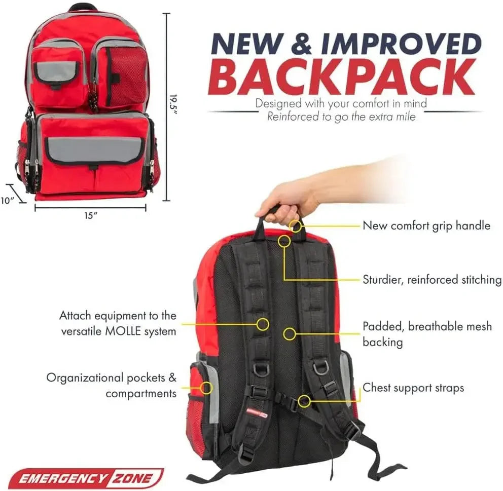 Survival Backpack Kit – All-in-One Emergency Gear for Earthquakes, Floods, Disaster Relief & Outdoor Adventures