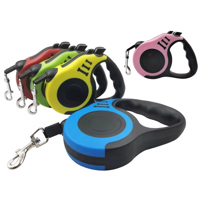 Retractable Dog Leash - 3M/5M Automatic Flexible Traction Rope for Small, Medium & Large Dogs