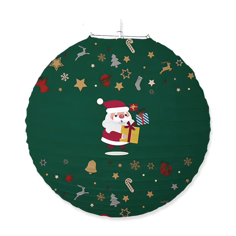 Festive Christmas Lanterns - Father Christmas, Snowman & Moose Outdoor Party Decorations