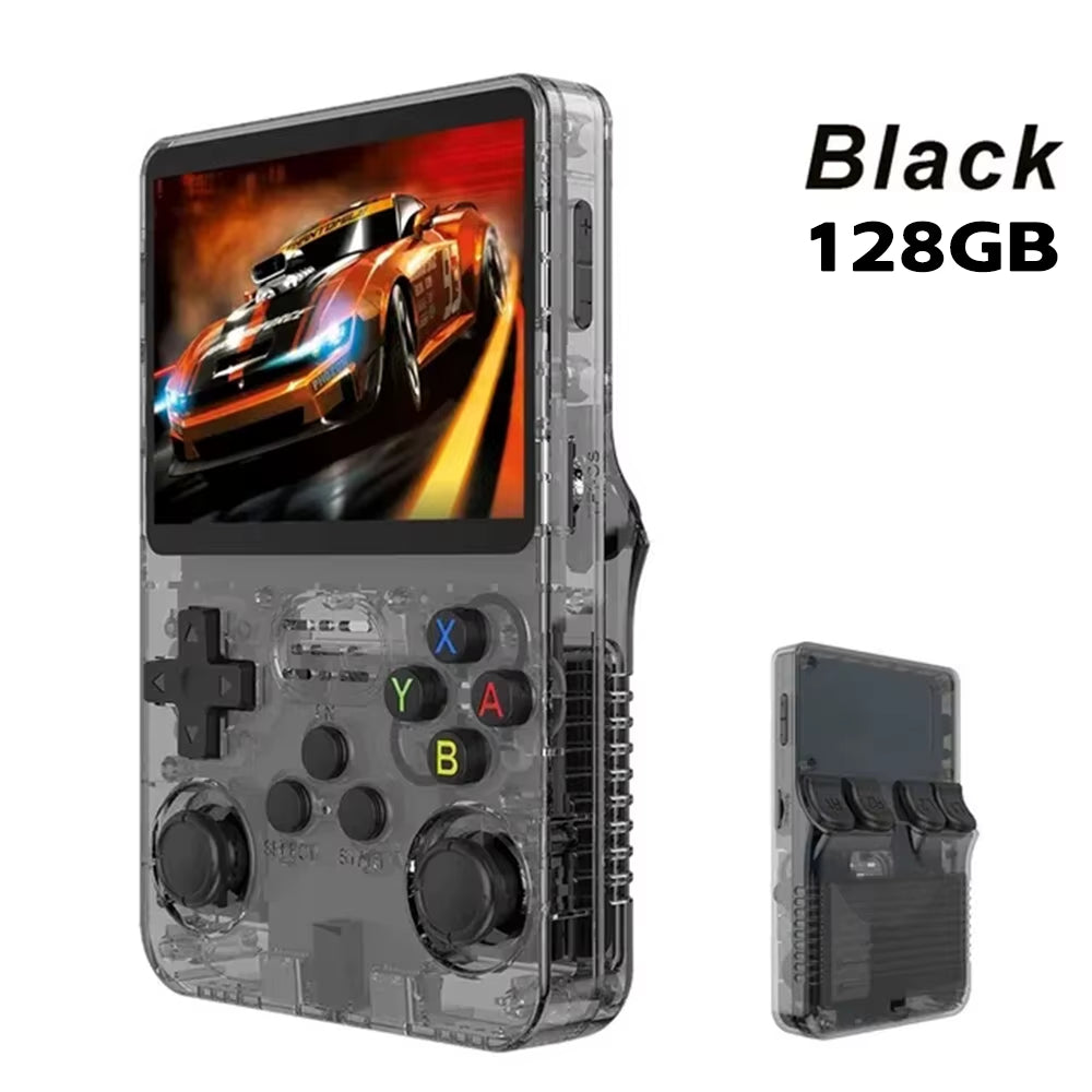 R36S Retro Handheld Game Console - 64GB, 3.5-Inch IPS Screen, Open-Source Linux - Perfect Gift for Gaming Enthusiasts!