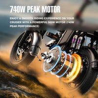 High-Performance Adult Electric Scooter - 20 MPH, 45 Miles Range, Foldable, Dual Brake & Suspension, Stylish Design, Perfect Christmas Gift!