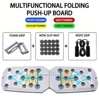 Ultimate Portable Push-Up Board Set - Multifunctional Fitness Equipment for Targeting Chest, Abs, Arms & Back