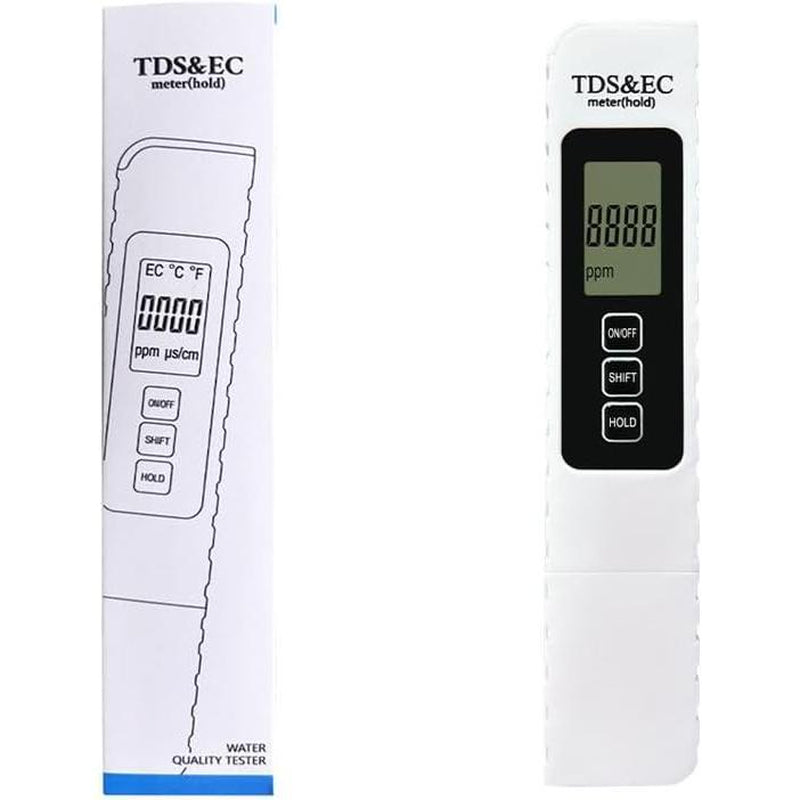 2025 4-in-1 Digital Water Quality Tester - TDS, EC, Temperature Meter for Drinking Water, Aquariums & RO/DI Systems (0-9990 ppm)