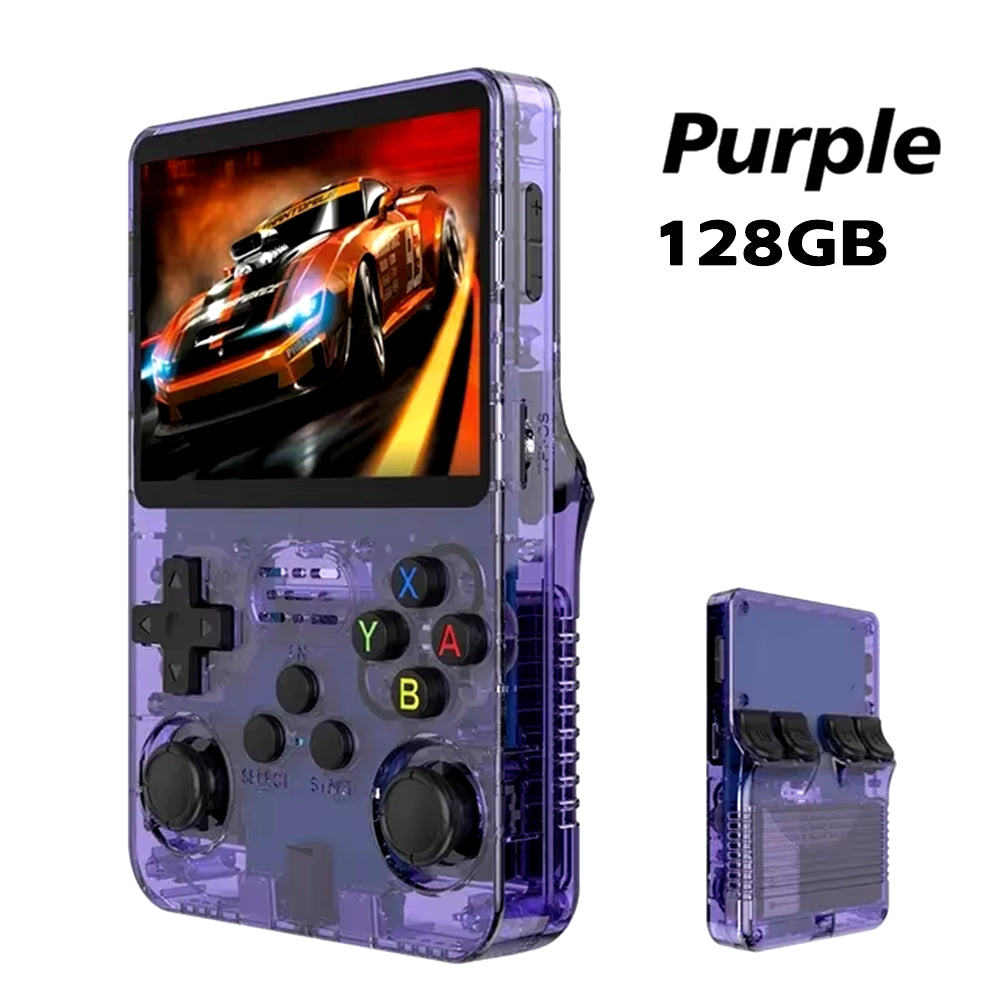 R36S Retro Handheld Game Console - 64GB, 3.5-Inch IPS Screen, Open-Source Linux - Perfect Gift for Gaming Enthusiasts!