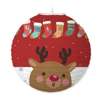 Festive Christmas Lanterns - Father Christmas, Snowman & Moose Outdoor Party Decorations