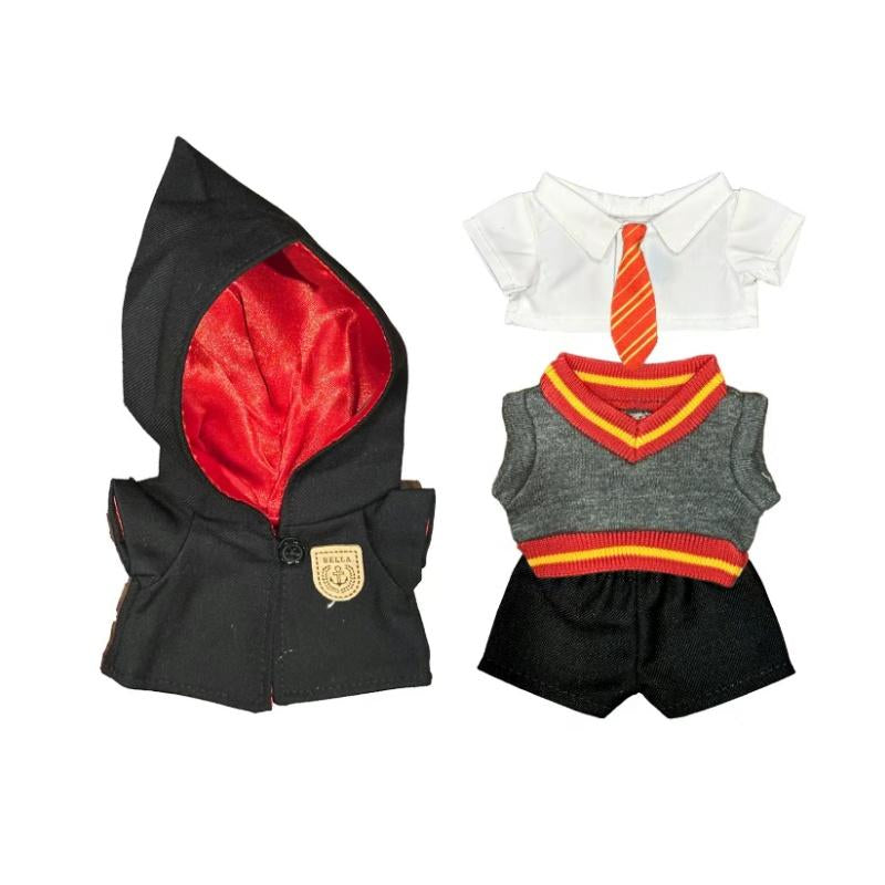 Enchanting Handmade Labubu Doll Wizardschool Uniform Set - Macaron Outfits for 17cm Dolls, Perfect Gift for Labubu & Harry Potter Fans!