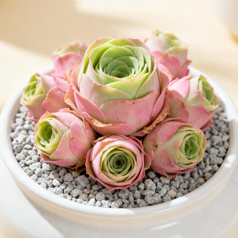 6-Pack of Ever-Blooming Rose Succulent Plants - Ideal Gift for Any Occasion & Perfect All-Season Home and Office Decor!
