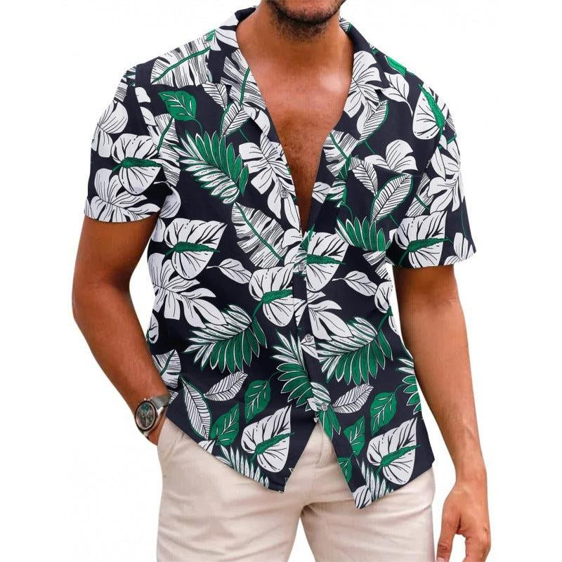 Men’s Summer Printed Short-Sleeved Shirt – Lightweight, Stylish & Breathable Casual Wear