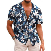 Men’s Summer Printed Short-Sleeved Shirt – Lightweight, Stylish & Breathable Casual Wear