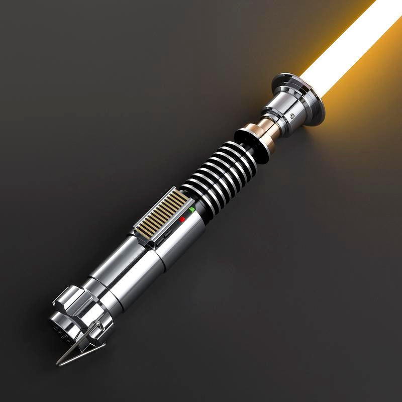 Rechargeable Bluetooth Motion Control Duel Lightsaber with Sound Effects - Epic Luke Skywalker Orange Role Play Toy for Adults and Collectors