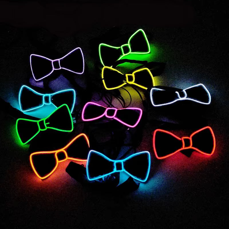 Illuminate Your Style: Men's LED Glowing Bow Tie for Parties, Halloween, Christmas & Clubbing