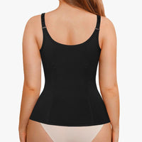Elevate Your Silhouette with Nebility Women's Highwaist Corset Vest - Tummy Tuck Shapewear for Sport & Daily Wear, Classic Black