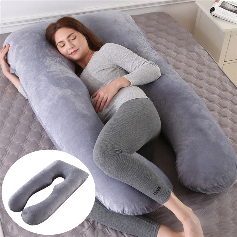 Ultimate U-Shape Maternity Pillow for Pregnant Women - Summer Sleeping Support with Cooling Ice Silk