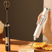 Versatile Rechargeable Milk Frother with 3 Heads & Speeds - Perfect for Lattes, Cappuccinos, Matcha, and More!