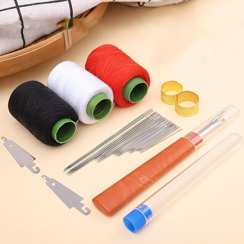 Ultimate 34PCS Sewing Tool Set - Portable Kit for Beginners & DIY Enthusiasts, Complete with Needles, Thread, and Repair Tools