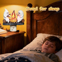 Flickering Flame 3D Ghost Nightlight - Spooky Candle Atmosphere Decor & Perfect Halloween Gift for Kids