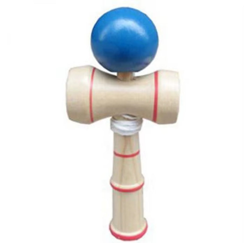 Master the Art of Juggling with the Classic Wooden Kendama - Japanese Skill Game for Fun and Education!