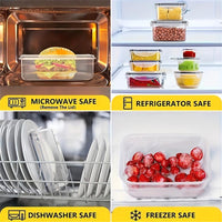 50-Piece Essential Food Storage Box Set with 24 Lids - High-Quality Sealed Containers for Kitchen, Pantry, Travel & Picnics - Includes Labels and Markings