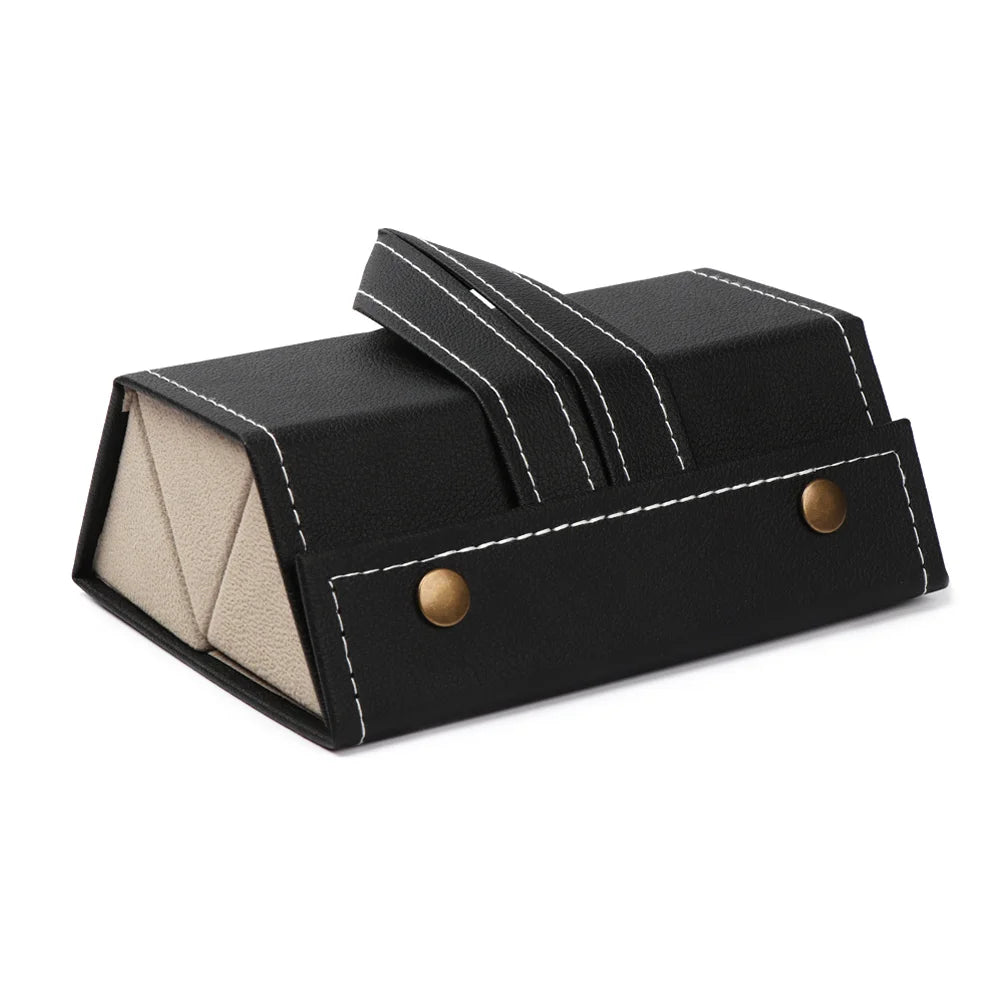Versatile Multi-Slot Eyeglasses Organizer - Travel-Friendly PU Case for Sunglasses and Glasses Storage