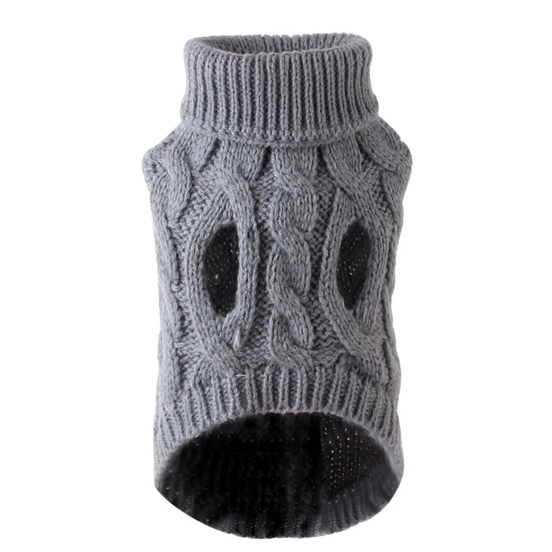 Cozy Winter Turtleneck Sweater for Small Dogs & Cats - Soft Vest for Chihuahuas, Yorkies & Teddy Jackets