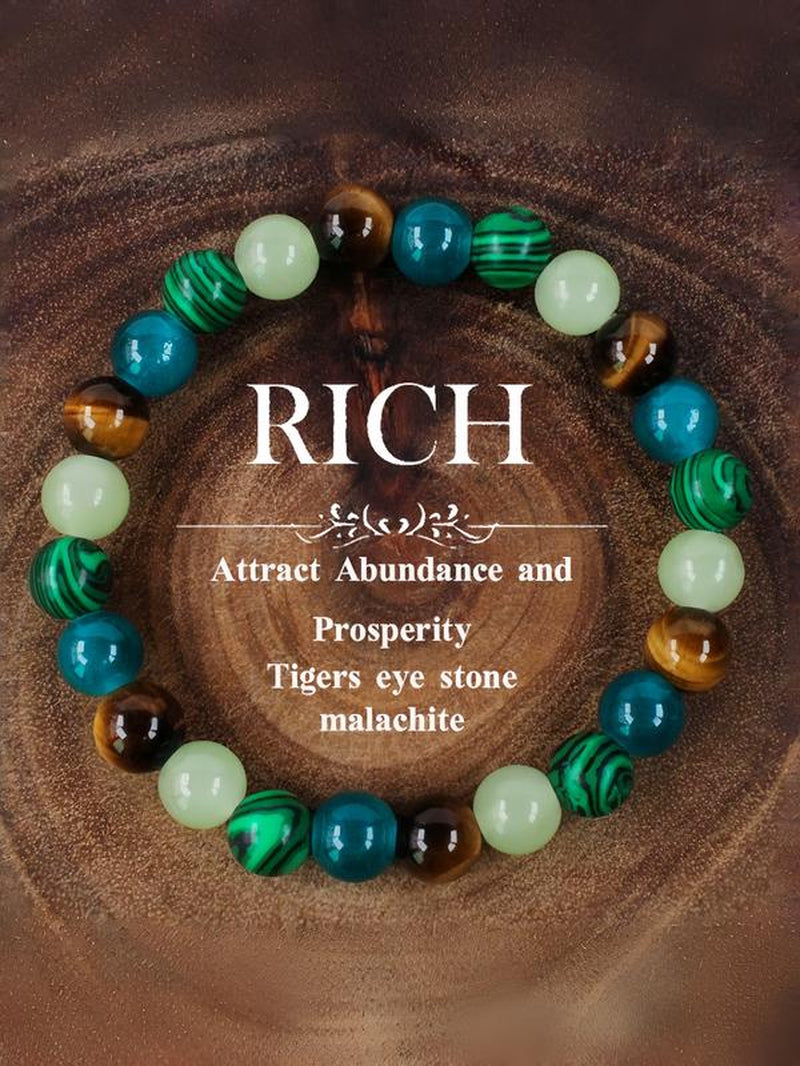 Handmade Wealth-Attracting Crystal Bracelet – Unique Jewelry for Men & Women to Enhance Fortune and Luck – Ideal Gift Choice