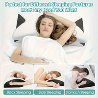 Ultimate Comfort Ergonomic Cotton Snack Pillow – Ideal for Side, Back, and Abdominal Sleepers!