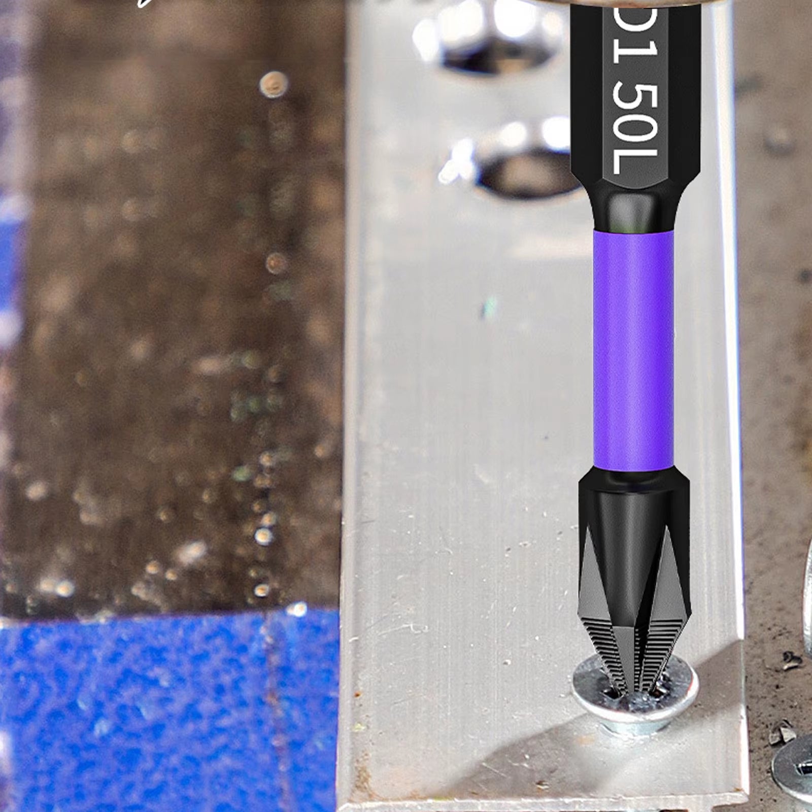 D1 Premium Shock-Proof Magnetic Screwdriver Bits Set - High Hardness PH2 in 25/50/65/70/90/150mm
