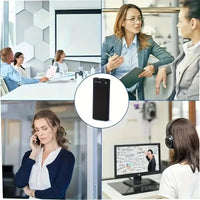 Professional Voice-Activated Digital Recorder - 32GB Noise-Canceling MP3 Player, Ultra-Thin Portable Design for Business Meetings, Battery Not Included