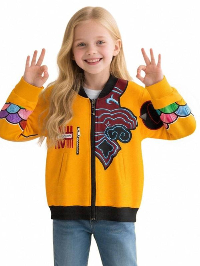 Trendy K-Pop Girl Jacket - Stylish Loose-Fit Sportswear for Every Season!