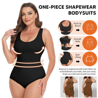 Ultimate Waist Trainer Bodysuit for Women - Tummy Control Seamless Shapewear, Butt Lifter Full Body Shaper in Black, White & Brown - High-Waist Girdle for All-Day Comfort
