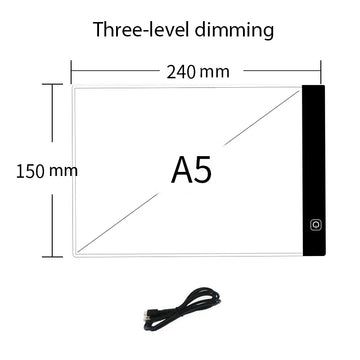 Dimmable LED Drawing Pad - Adjustable Light Animation & Painting Notepad for Kids - Perfect Educational Gift!