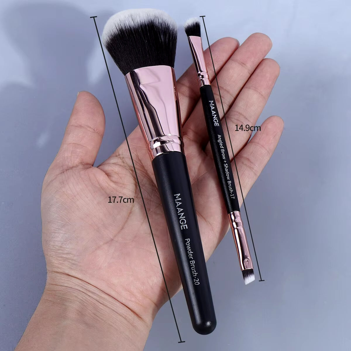 20Pcs Professional Makeup Brush Set with Box - Perfect for Powder, Eye Shadow, Foundation, and Blush!