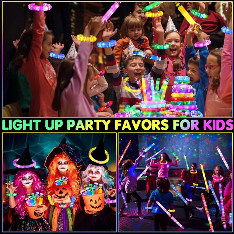 Vibrant Glow Sticks Party Favors - 24 Pcs Neon Accessories for Kids | Perfect for Halloween, Birthdays, Dance Parties & Camp