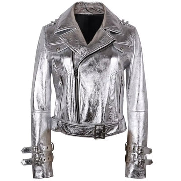 Chic  2024 Autumn Real Leather Jacket for Women - Trendy Streetwear Essential!