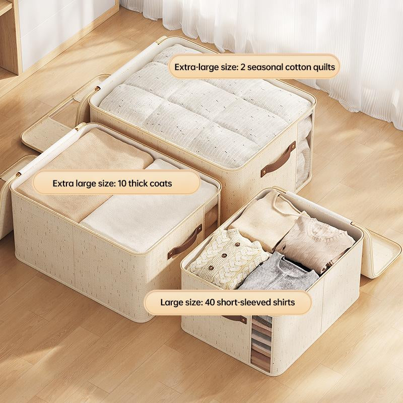 Tianshan Double Window Zipper Wardrobe Storage Box - Buy One, Get Two FREE! Set of 3!