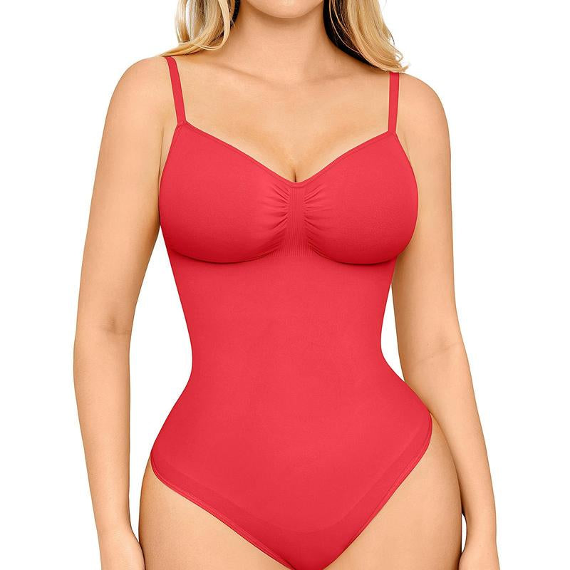 Seamless Peach Heart Collar Bodysuit - Comfortable Shapewear Jumpsuit with Zipper for Women