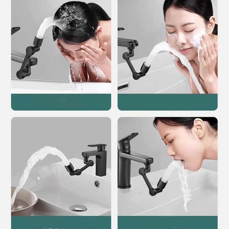 Revolutionary 1080° Rotating Heavy Metal Faucet Sprayer Head for Effortless Kitchen Cleaning and Splash Control